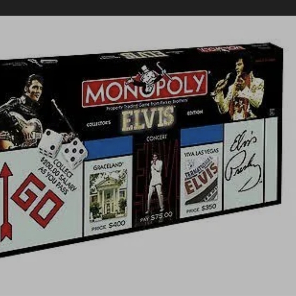 GUC, MONOPOLY ELVIS COLLECTORS EDITION 25TH ANNIVERSARY